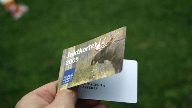 Det nya jaktkortet är inget bevis för att avgiften verkligen har betalats.