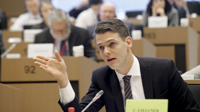 Christofer Fjellner, moderat EU-parlamentariker
