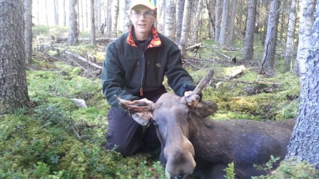 Kim&nbsp;Karlsson vid sin f&ouml;rsta &auml;lg.