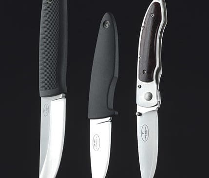 Tre storsäljande knivar från Fällkniven, H1, VM1 och Modell P.