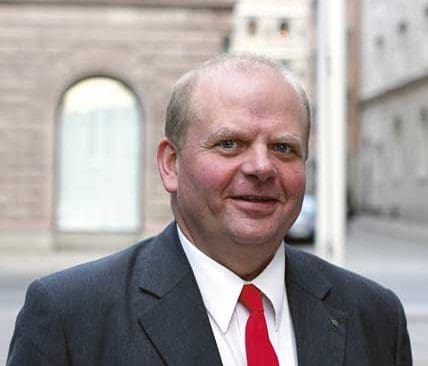 Jordbruksminister Eskil Erlandsson deltar i Jägarnas Riksförbunds årsstämma i Södertälje.