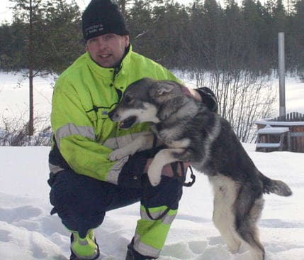 – Släpper jag min unghund riskerar den att bli vargmat, säger Fredrik Sandqvist, som är nedstämt över att löshundsjakten hotas med det nya Tenskogreviret.