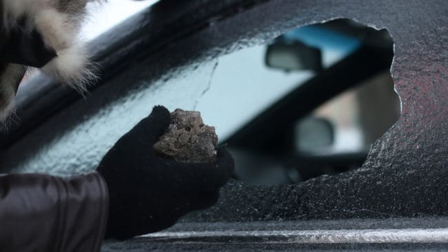 Polisen har i nuläget ingen misstänkt för bilinbrottet.