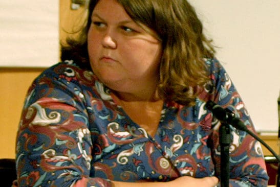 Vänsterpartiets Karin Nilsson lyckades inte stoppa representationsjakterna som Sandvikens kommun arrangerar.