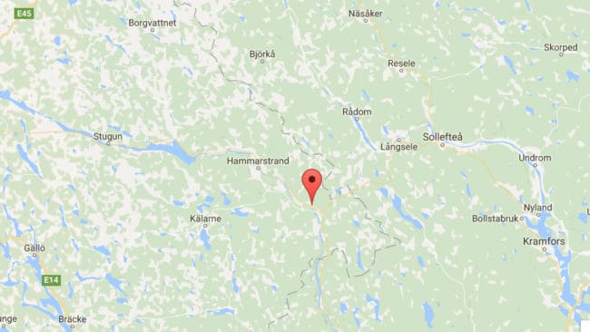 Björnattacken inträffade i Bispgården i Ragunda kommun.