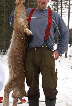 Sven &Aring;ke Lindberg med det &aring;ttonde lodjutet laget sk&ouml;t under lojakten 2011.