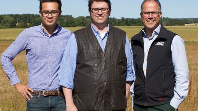 Personerna kring Swedish Game Fair, från vänster projektsäljare Philip Polfjärd Larsson, projektledare Hans Werthén och vd Torbjörn Larsson.