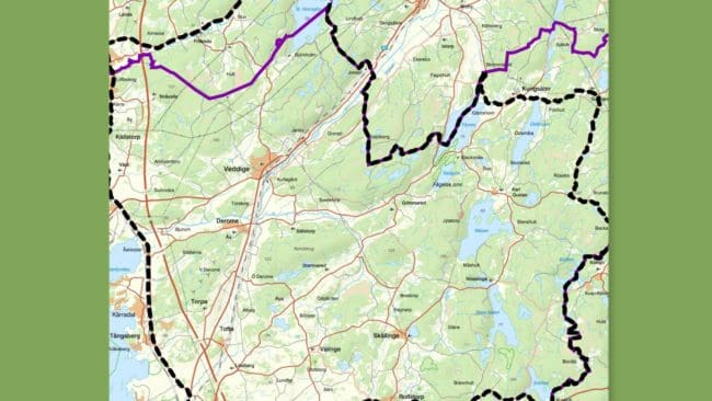 Skyddsjaktsområdet.