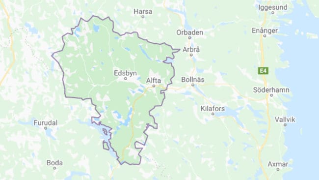 Skyddsjaktsansökan avser två vargar i Ovanåkers kommun i Hälsingland.