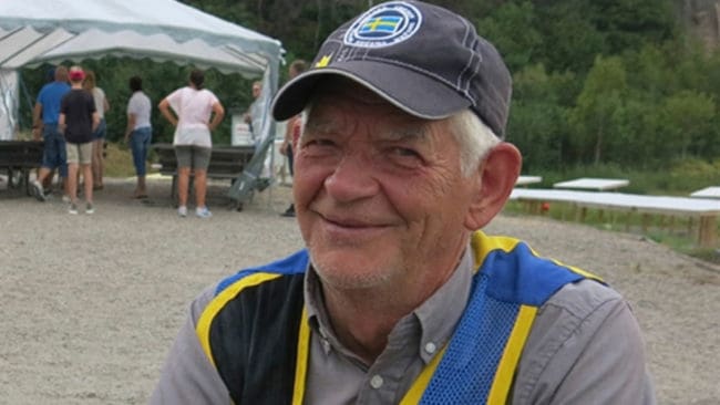 Preben Garner var skytteansvarig i Jägarnas Riksförbund. Här ses han på RM i jaktskytte 2018.
