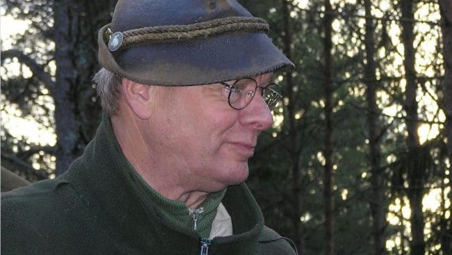 Ingemar Gräns i Västergötlands Stövarklubb var säkerhetsansvarig på räv-SM för stövare.