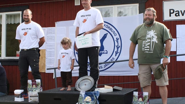 Pallplatserna i öppen klass. Totalvinnaren var Patrik Nilsson, Örebro, med 165 poäng. Tvåa blev Henrik Engström, Örebro, med 159 poäng. Trea blev Krister Andersson, Östergötland, med 158 poäng.