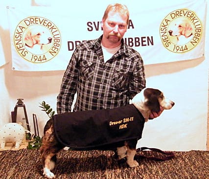 Unikt ekipage. Mats Gustavsson har vunnit Drever-SM tre g&aring;nger. Hans nuvarande hund, Pepzi, er&ouml;vrade titeln f&ouml;r andra &aring;ret i rad n&auml;r&nbsp;&aring;rets t&auml;vlingar avgjords i m&aring;ndags.