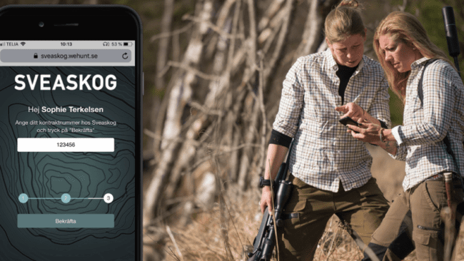 Sveaskog hoppas att den nya kartfunktionen i Wehunt ska underlätta och höja säkerheten i skogen för deras jägare.