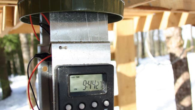 Tidsinställd utfodring.