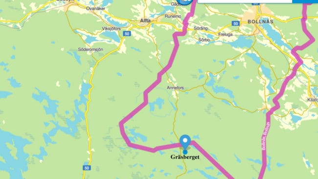 Vargen sköts vid Gräsberget söder om Alfta.