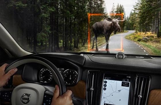 Volvos nya S90 utrustas med tekniken Large Animal Detection, som hjälper föraren att bromsa för exempelvis rådjur och älg som finns på vägen.